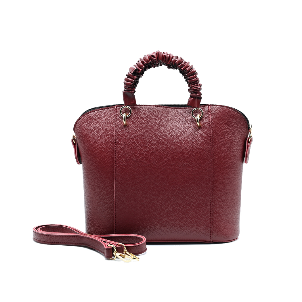 3 Piece Alora Tote Bag Maroon detail view
