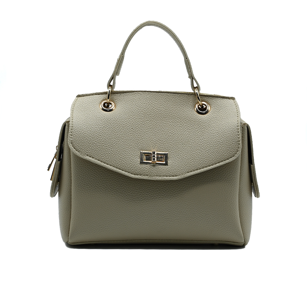 Modern Crossbody Handbag Beige front view