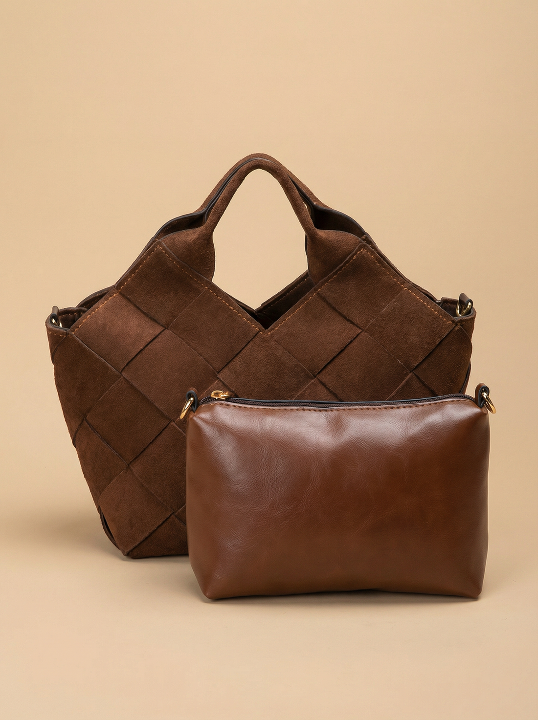Acer Cross Body Bag Brown front view
