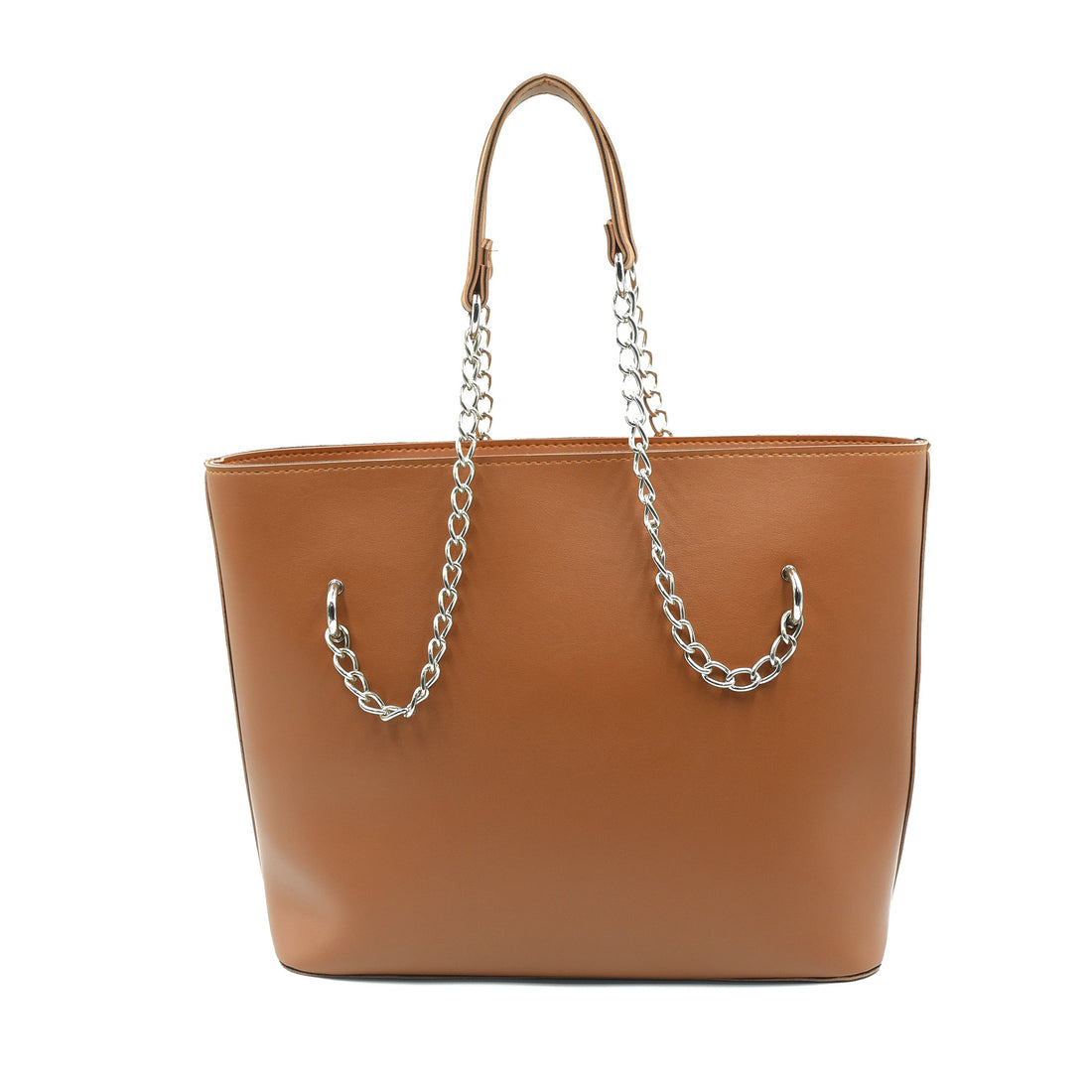 Large Capacity Tote Bag Tan front view