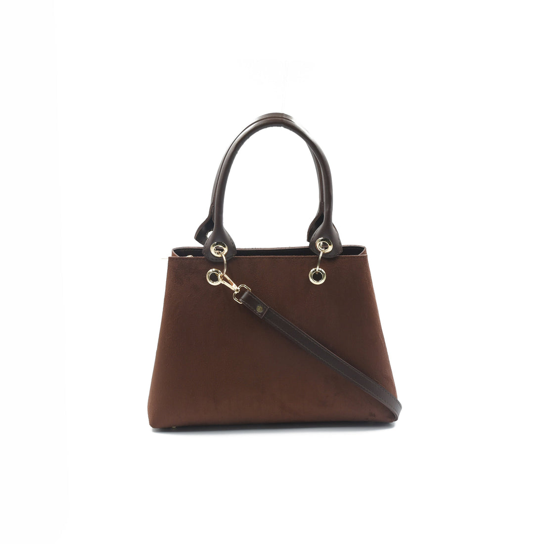 Modish Tote Bag Dark Brown front view