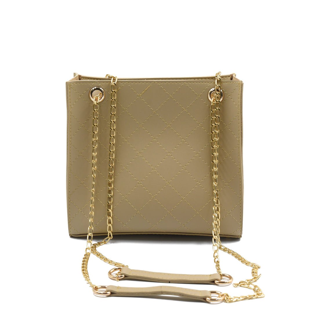Regalia Long Chain Crossbody Bag Skin Beige front view