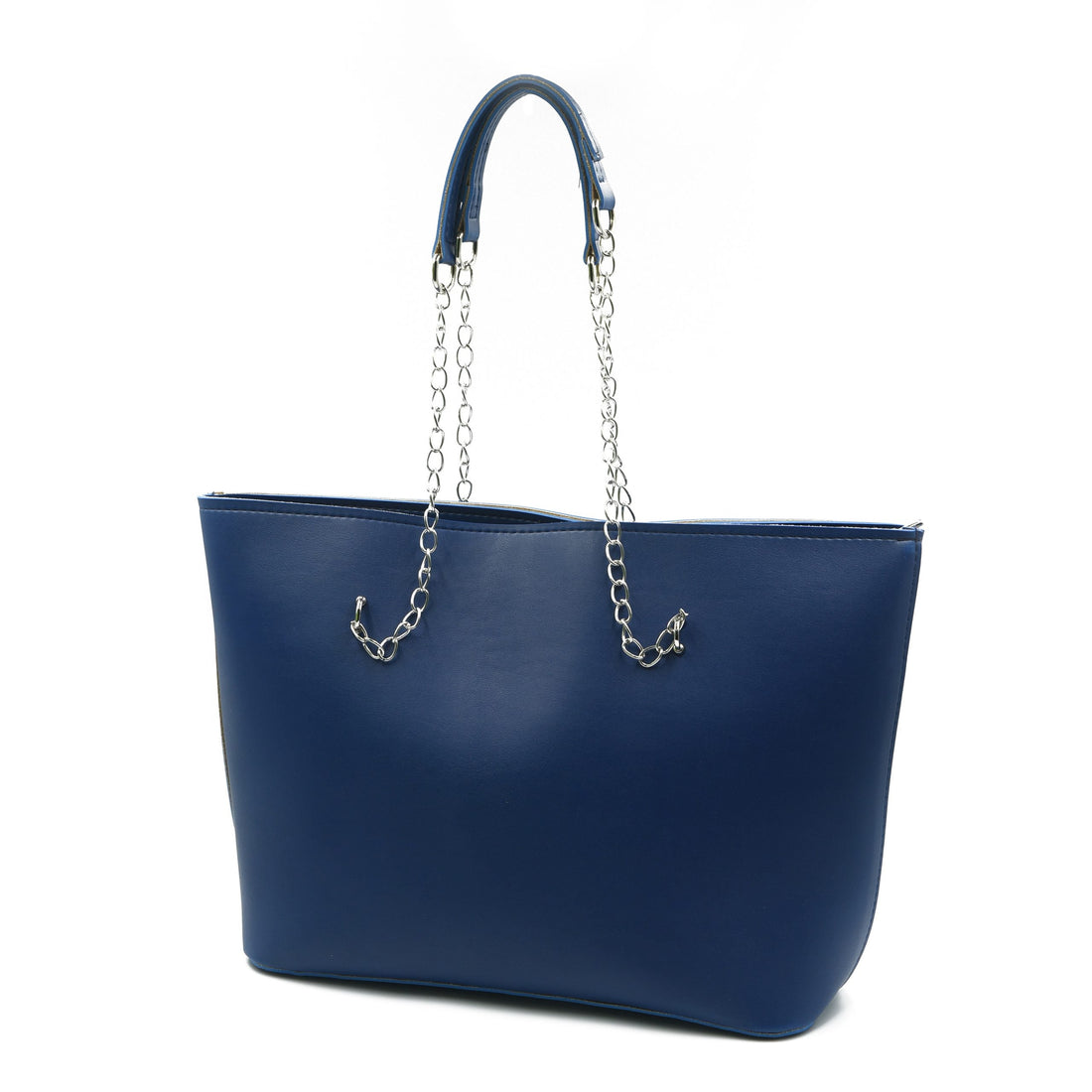 Large Capacity Tote Bag Navy Blue front view