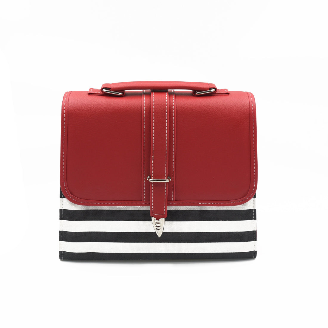 Multicolor Crossbody Bag Black and Red front view