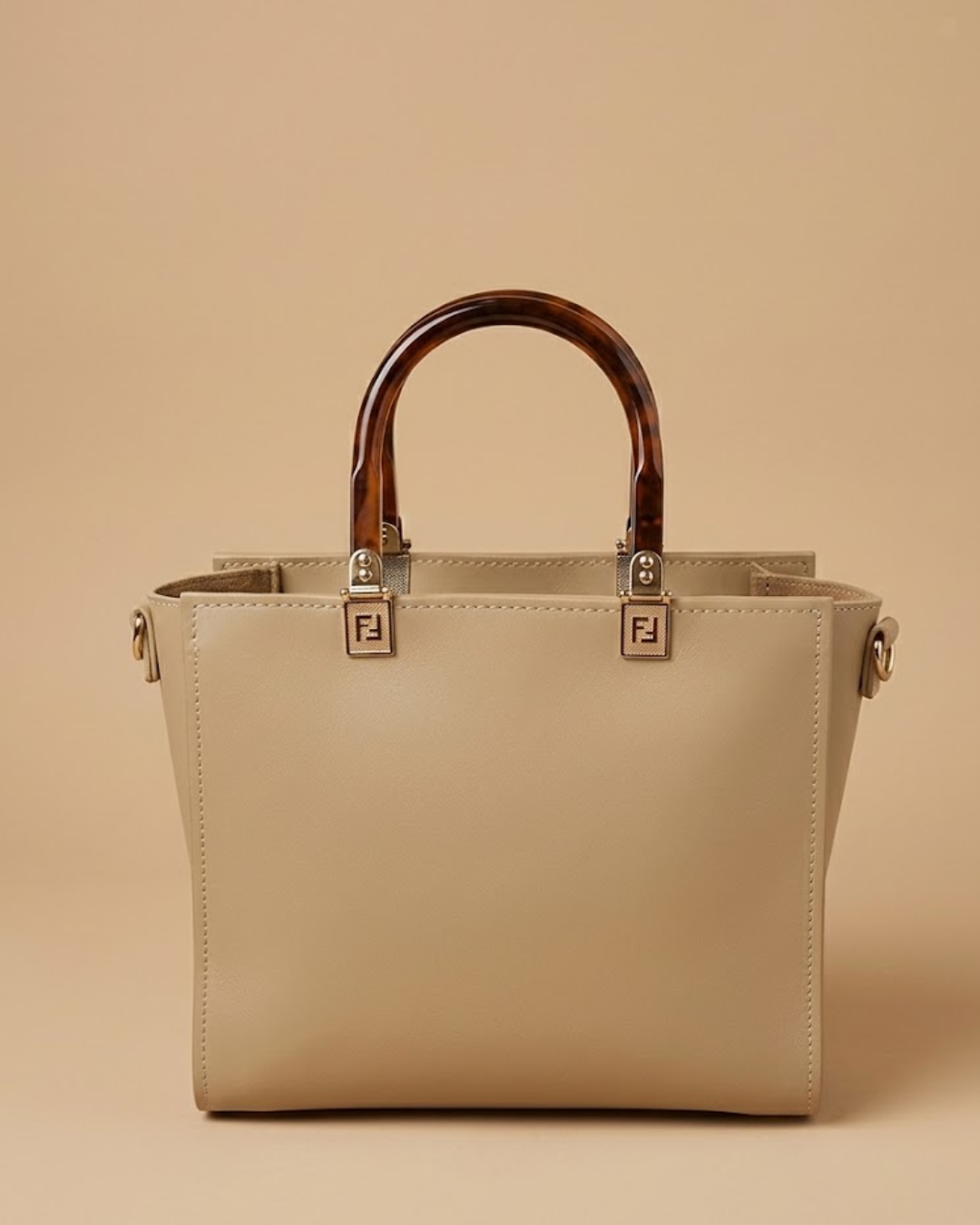 Gracea Tote Bag Skin Beige front view