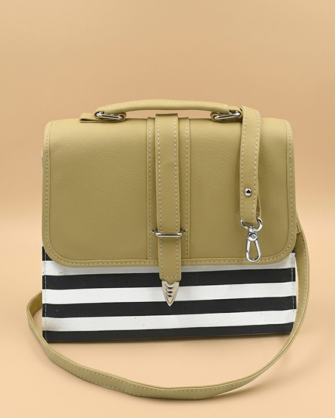Multicolor Crossbody Bag Skin and Black front view