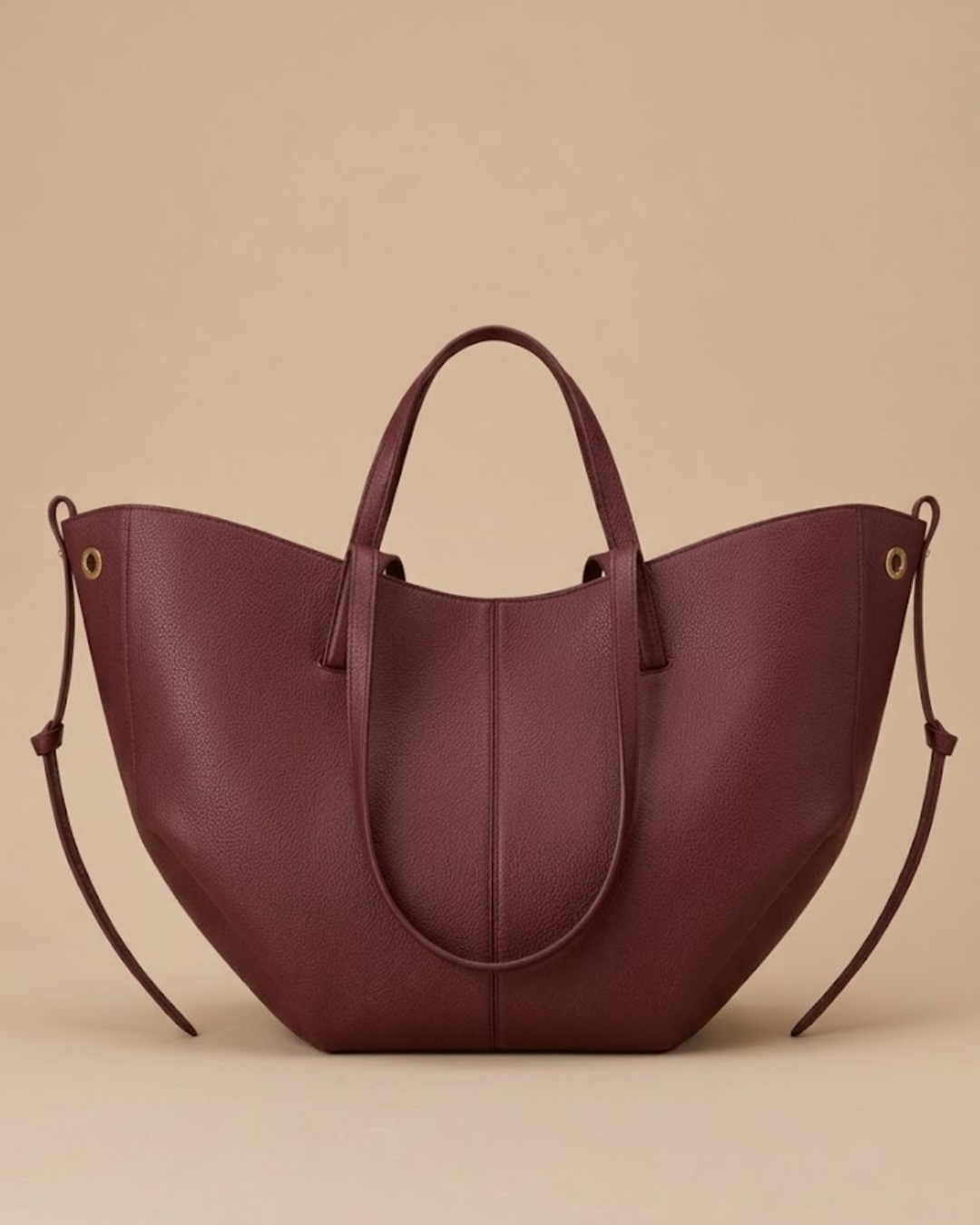Flexo Tote Bag Maroon front view