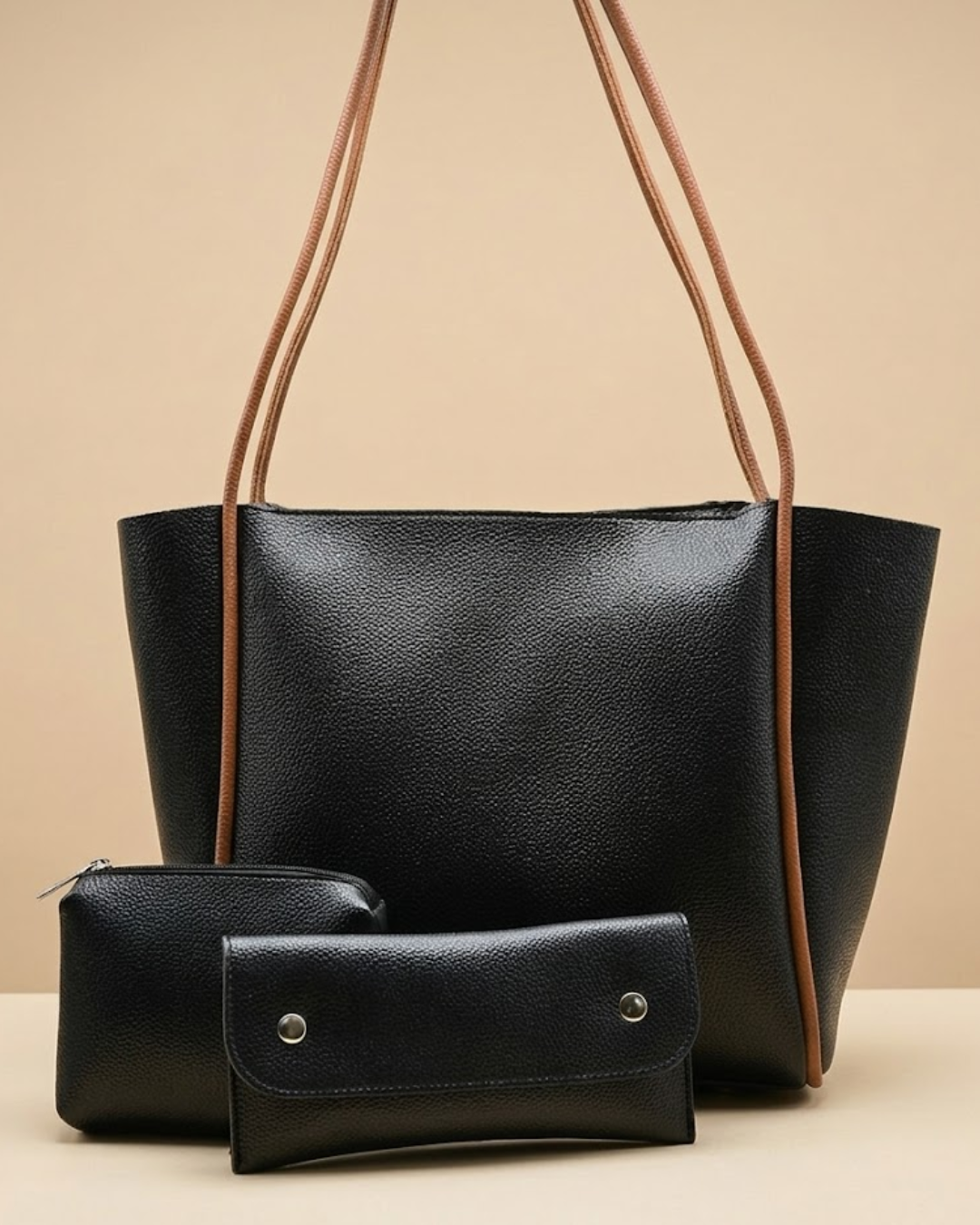 Urban Carry Tote Bag Black front view