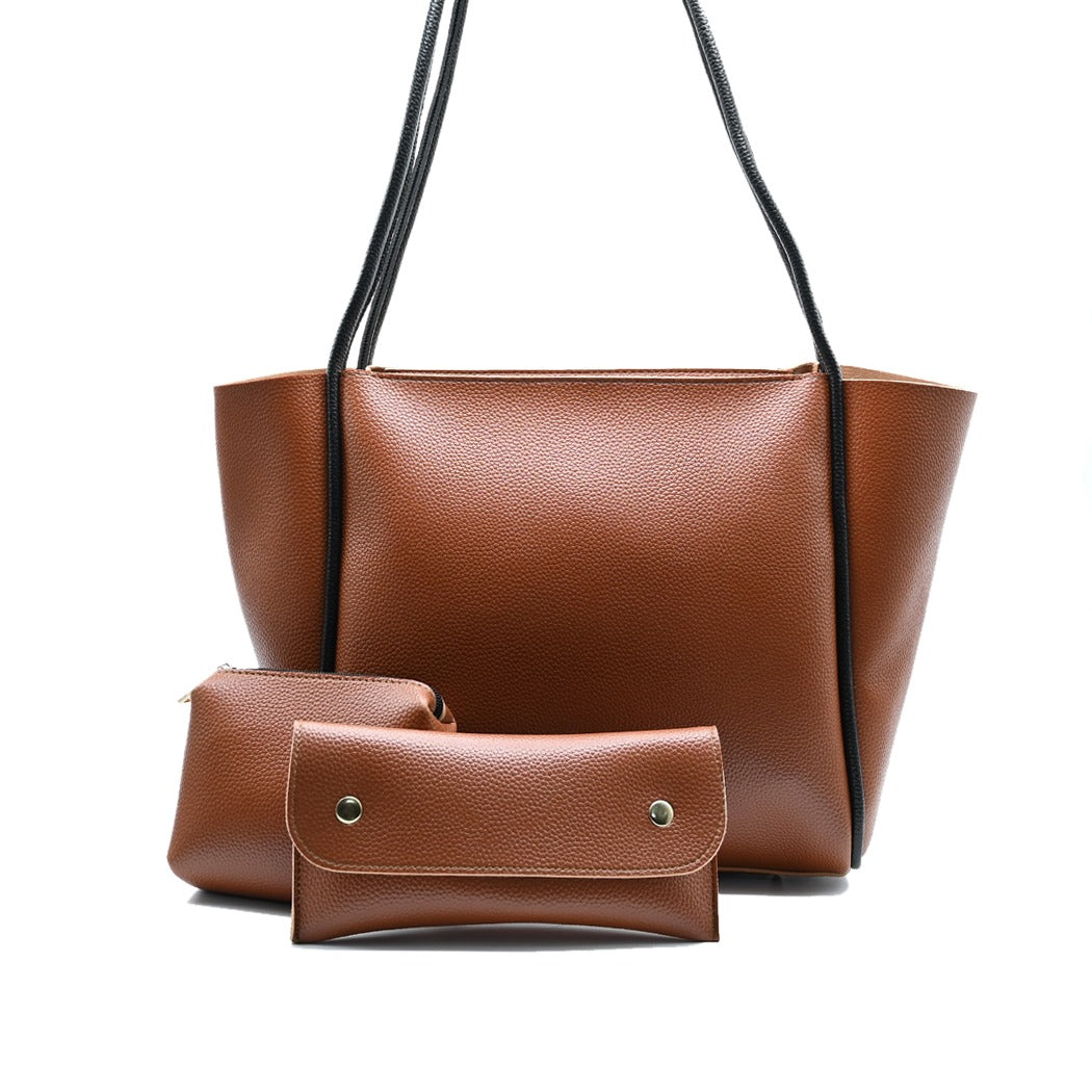 Urban Carry Tote Bag Brown interior view