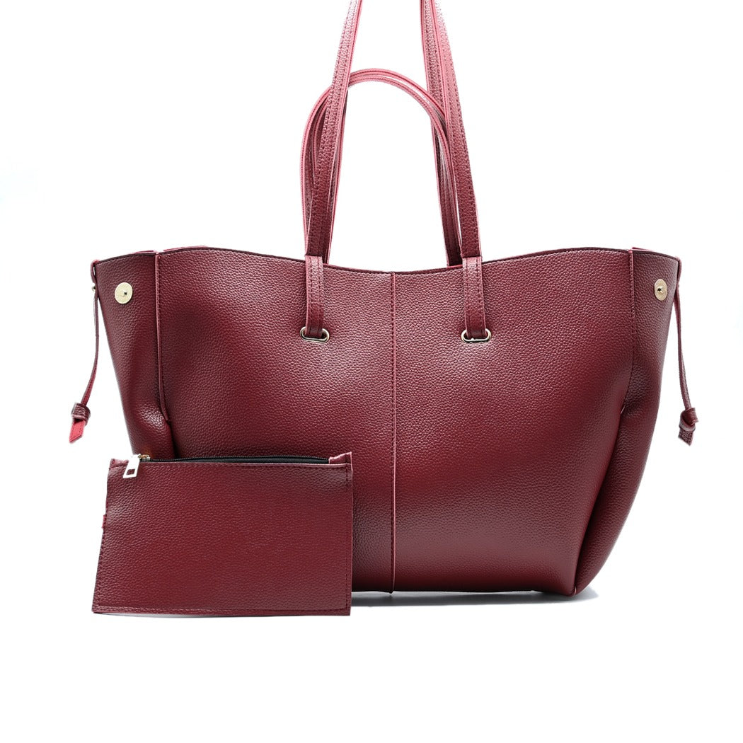 Flexo Tote Bag Maroon front view