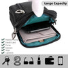 Zeetro Women's Nylon Crossbody Phone Bag, Small Water-Resistant Travel Shoulder Purse with Adjustable Strap, Black